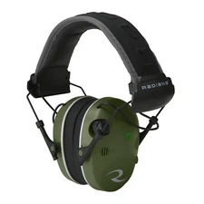 Radians R3400 Quad Mic Electronic Earmuff Military Green/Black NRR 24 Adjustable