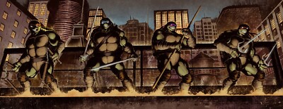 Teenage Mutant Ninja Turtles Sepia Toned 4 11x17 Prints Bundle CHRIS MCJUNKIN