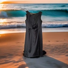 PRINCIPLES Womens Petite Black Sleeveless Lined Formal Dress Size 8