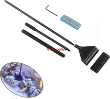 26" Long Heavy Duty Aquarium Scraper Cleaner w/ 10 S.S. Blades for Tank Glass