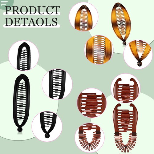 Hair Claw Banana Hair Clip Hair Accessories Ponytail Holder Hair Barrette - Picture 9 of 10