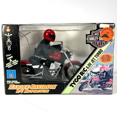 90's Tyco Harley-Davidson R/C Motorcycle 6.0V Jet Turbo Motor Cycles Vintage