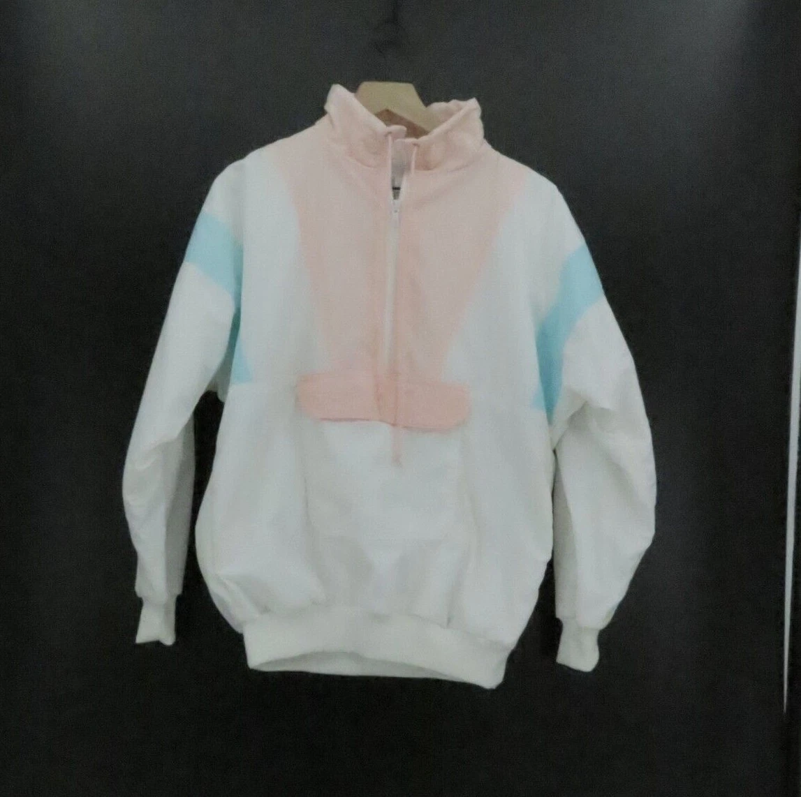 Pastel color block windbreaker sale