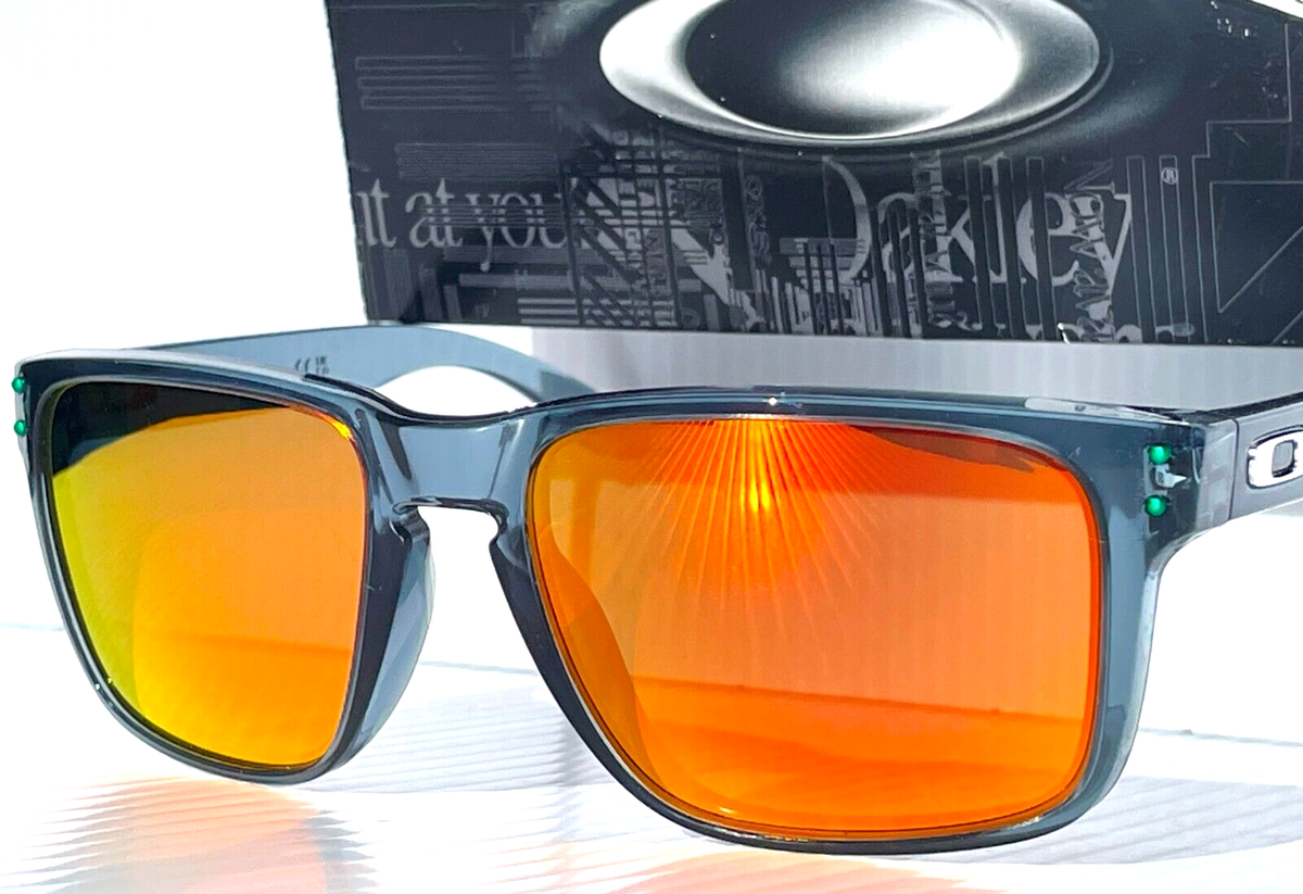 NEW Oakley HOLBROOK XL Grey Smoke POLARIZED Galaxy Ruby Lens