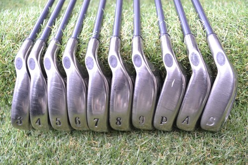Callaway Hawk Eye Iron Set 3-9 Pw Aw Sw 10pc RH GBB UL Graphite Stiff Men Golf - Picture 7 of 17