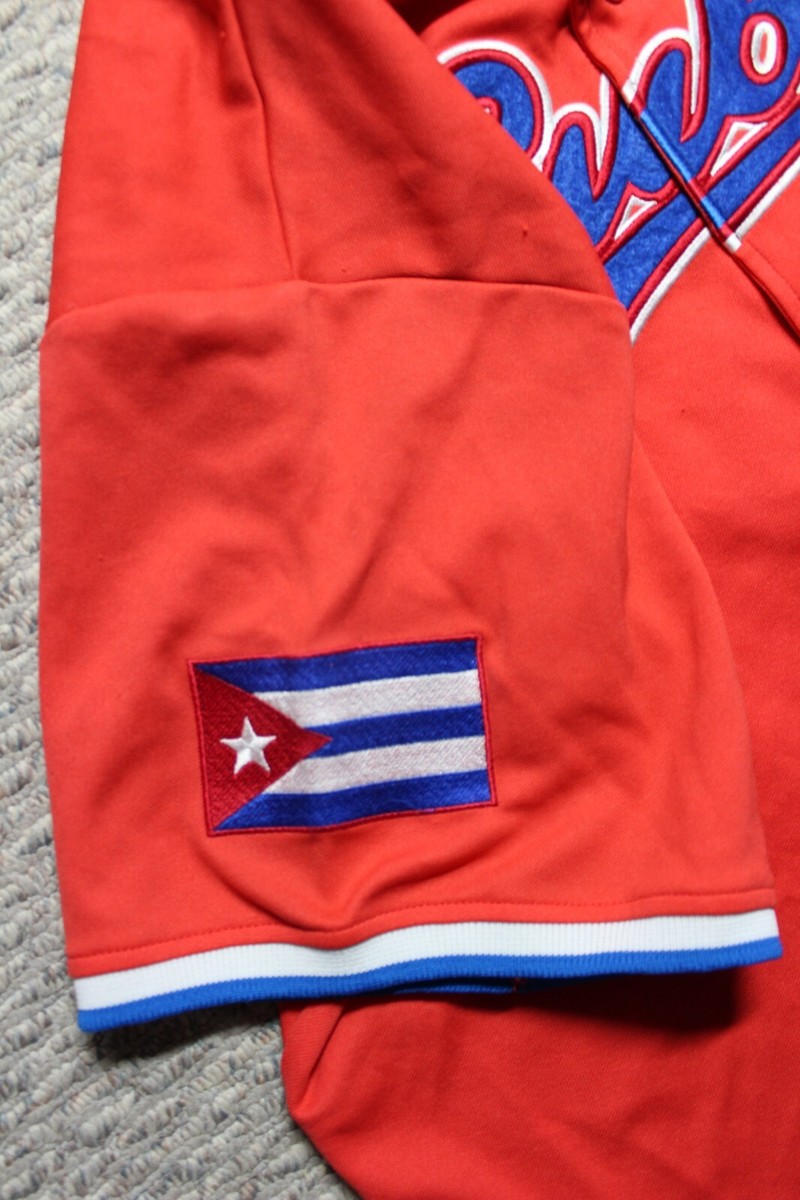 Cuba National Team Baseball #10 Jersey Sz: XL XLarge Red Cuba National Team Baseball #10 Jersey Sz: XL XLarge Red