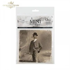 Sepia Animal Portraits | Mini Rice Paper Set | ITD Collection | 6" x 6"