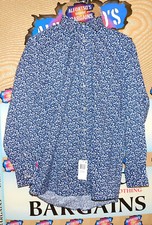 Mens Chaps Long Sleeve Shirts Comfort Stretch Reg Blueberry $17.99