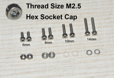 Phono Schrauben Kit M2.5 Hex Screws for Pro-Ject Tonearm Tonarm NEW