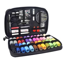 Sewing Kit with Case, 90PC Sewing Suppliesu, Needles, Scissors, Tape Measure etc
