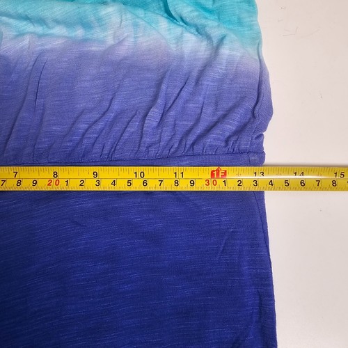 Young Fabulous & Broke Halter Blue Purple White Ombre Maxi Dress XS - Picture 9 of 11