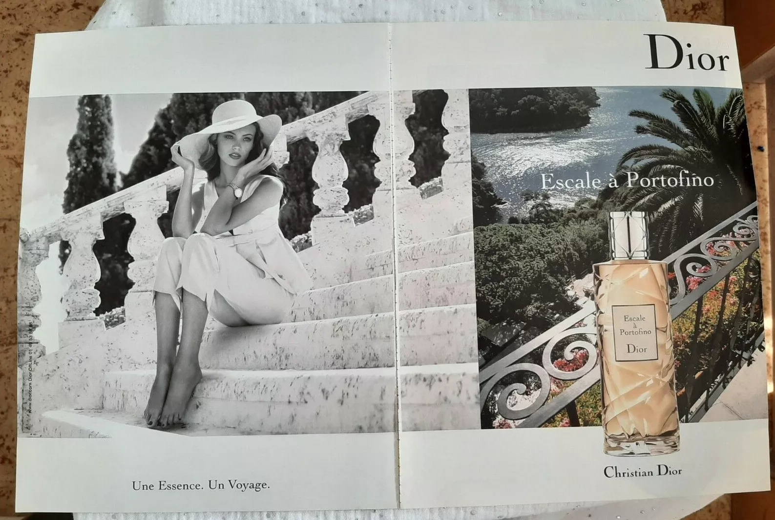 Publicité papier Parfum. Perfume Ad C. Dior Escale de 2008