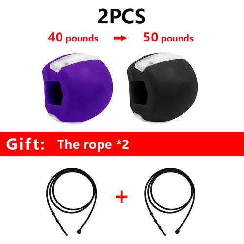1/2/3/5 Pack JawLine Jaw Exerciser Fitness Ball Neck Face Muscle Trainer Toning - Picture 20 of 27