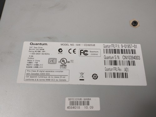 Quantum CD320UE DAT320 USB External Tape Drive - Tested To Power On - Picture 5 of 5