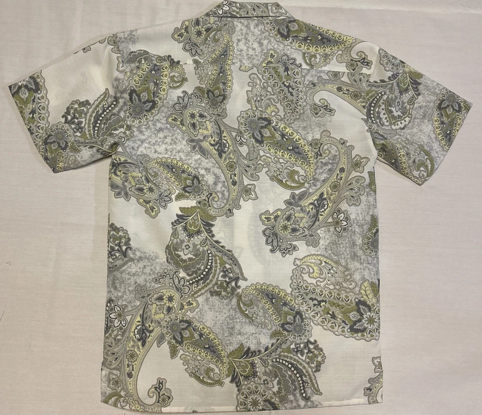 Camisa Montique Hombre Cachemira 100% Poliéster Talla Mediana Foto 3 de 4