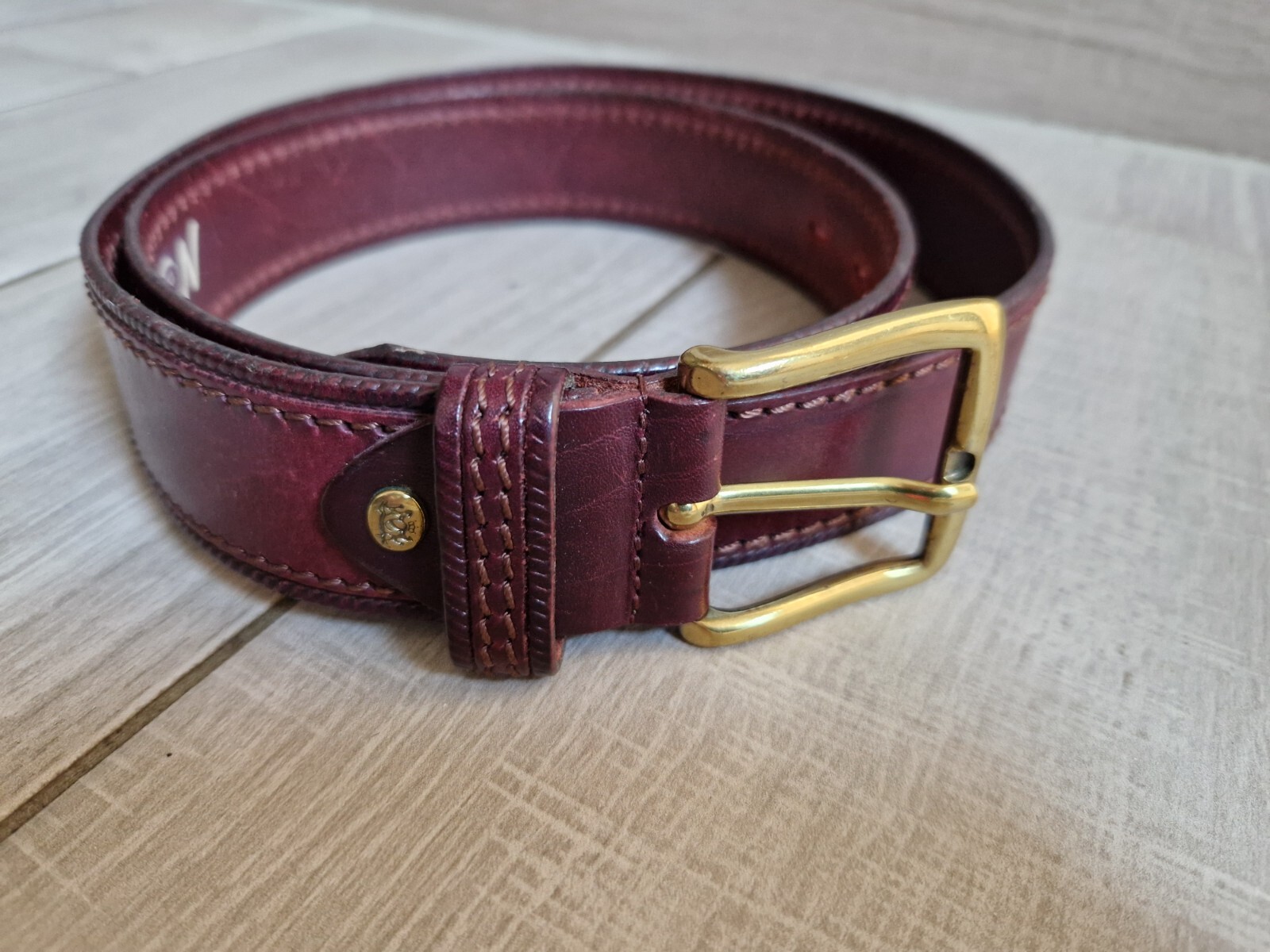 Premium Leather Belt - 115cm Length, 4cm Width, 3.6mm Thickness, Style c348-image