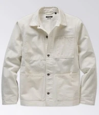 OOBE Brand 161 King St Canvas Chore Coat Japanese Fabric White Mens XL MSRP $368
