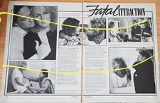 articles/photos Fatal Attraction, JAWS The Revenge, Manon des Sources, Connery