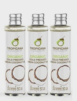 Coconut Oil Cold Pressed Organic Virgin Healthy Massage Hair Skin Face Body3x50g