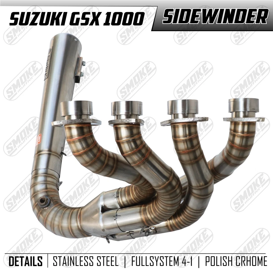 SIDEWINDER Suzuki Hayabusa 1300 1999-2019 Drag Race Custom Exhaust System Pipes - Image 3 of 4