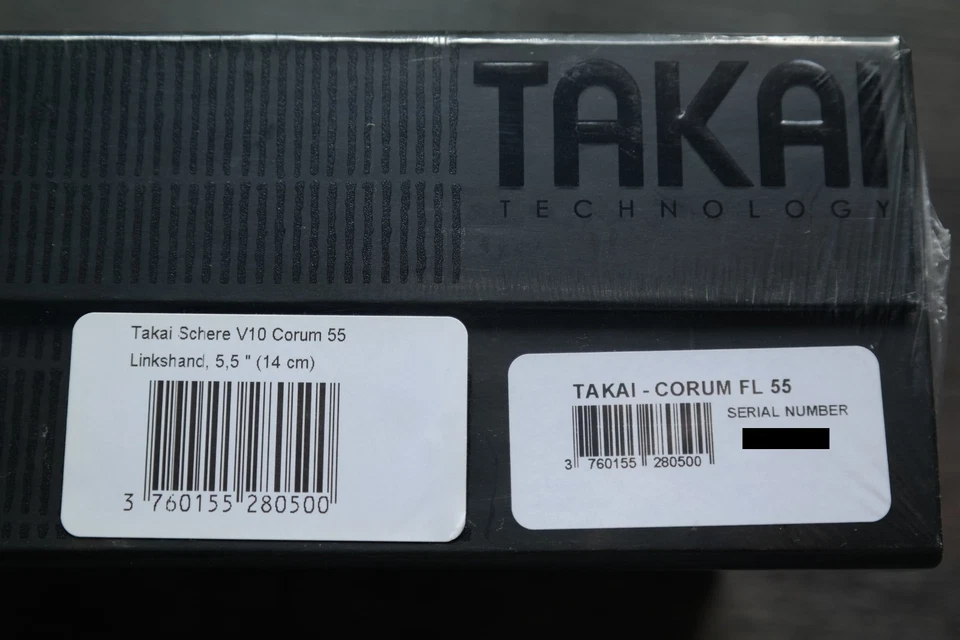 TAKAI V10 Corum Schere FL 55 / Haarschneideschere / 5 1/2" / 5,5" (14 cm)/ Links - Bild 2 von 2