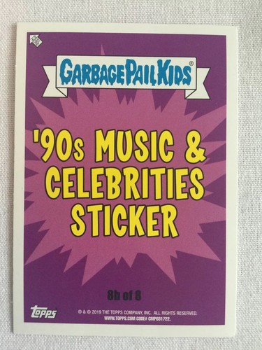 Garbage Pail Kids 2019 Topps Sticker We Hate The ‘90s Music Fried Foreman 8b - Picture 2 of 2