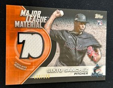 2021 Topps Major League Material Black Relic /199 Sixto Sanchez RC SP | Marlins