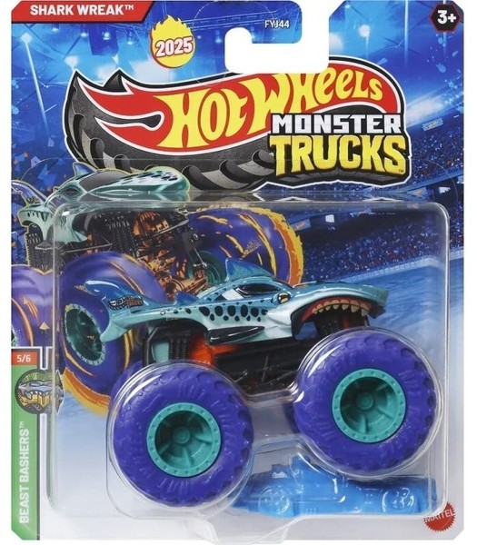 Shark Wreak - Beast Bashers Monster Trucks Hot Wheels Mattel Auto Die-Cast 1:64-image
