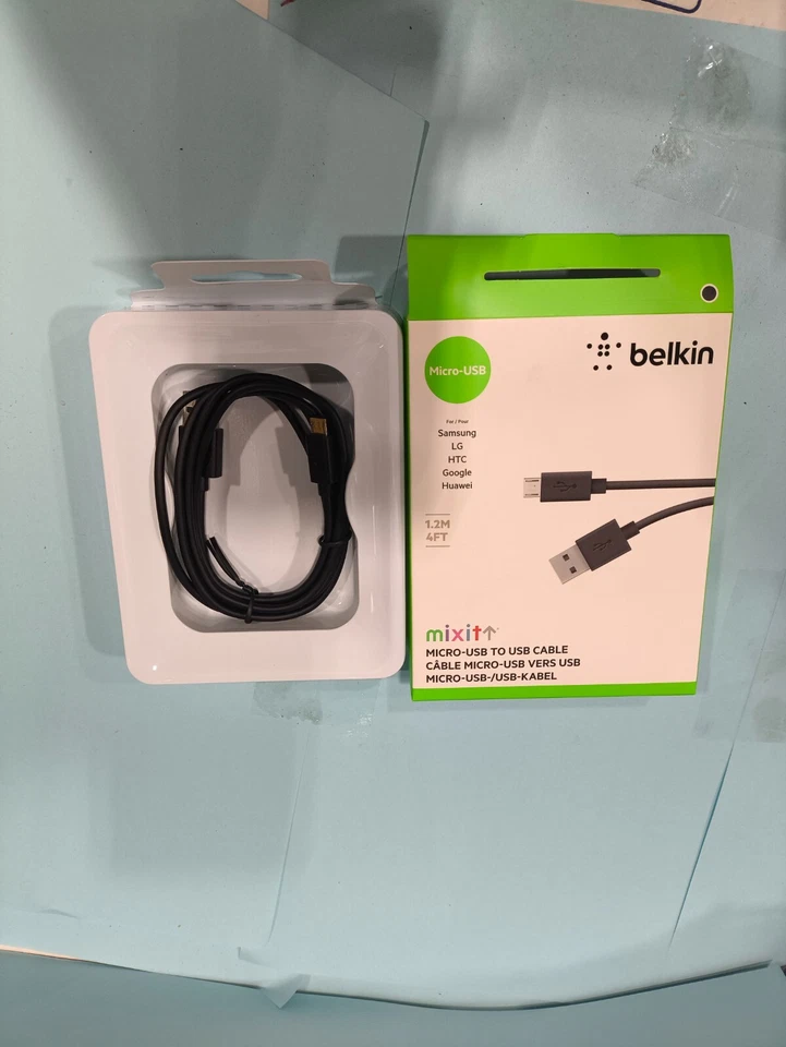 BELKIN - CABLE F2CU012BT04-BLK 4FT BLK MICRO USB TO USB CHARGE - Image 3 of 4
