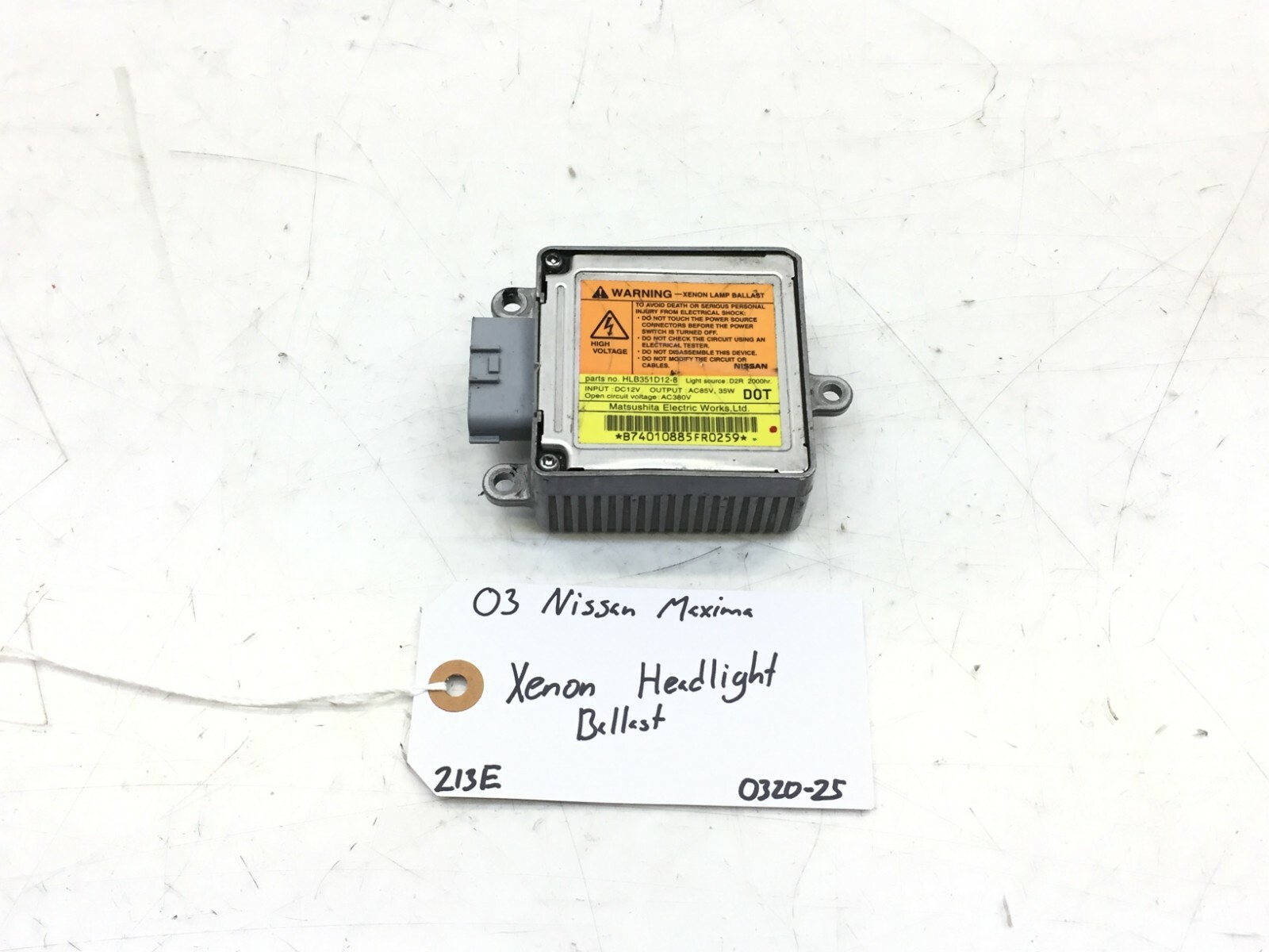 00 01 02 03 NISSAN MAXIMA XENON HEADLIGHT BALLAST OEM HLB351D128 eBay