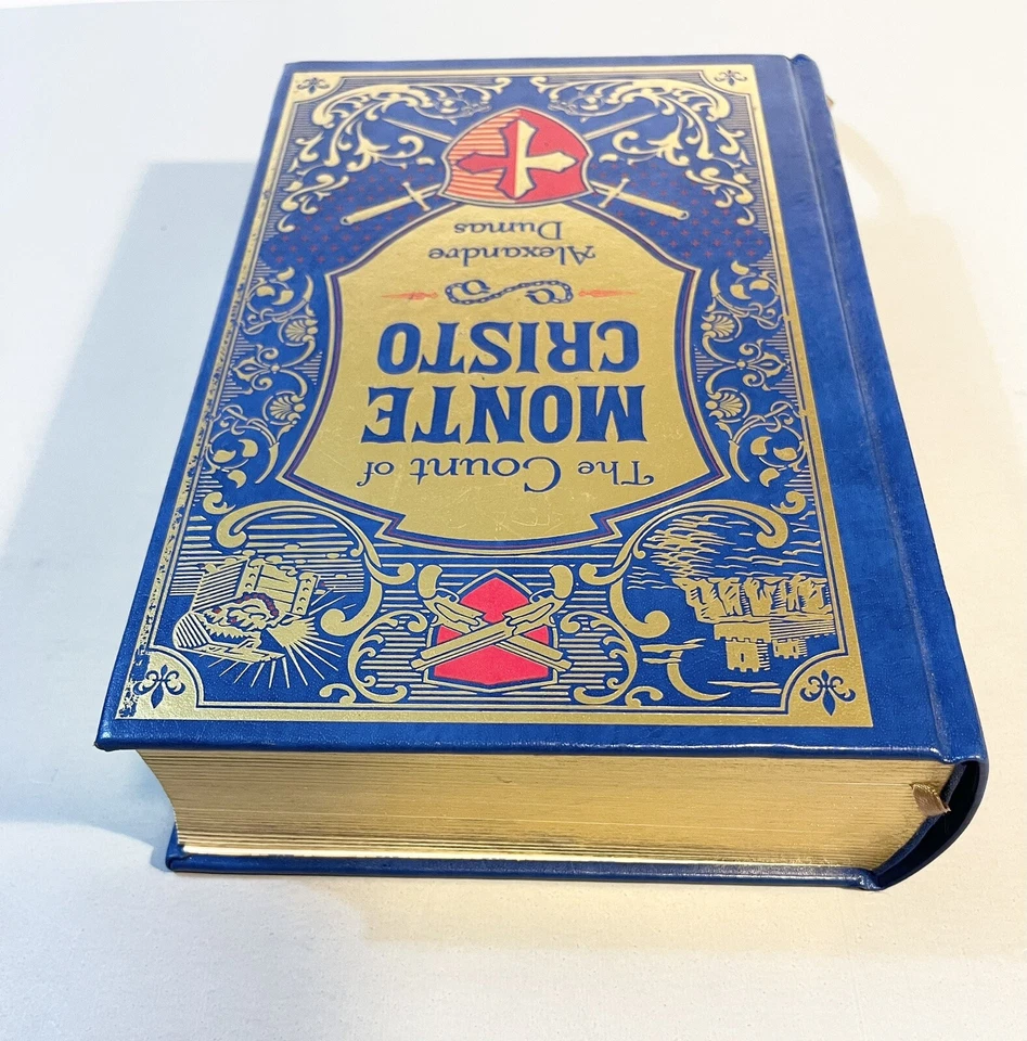 The Count of Monte Cristo by Dumas Barnes and Noble Hardcover Collector's Gilt Foto 4 de 4