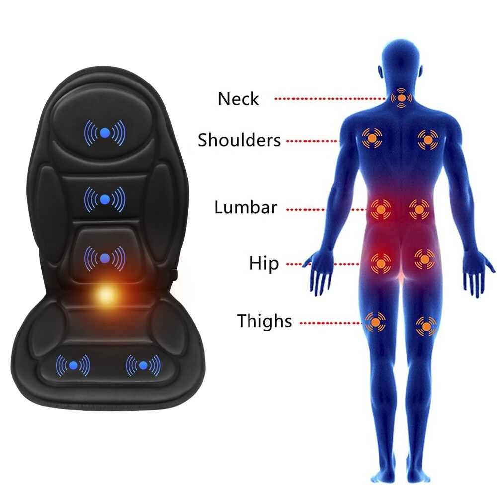 Electric Full Body Back Massage Cushion Car Seat Massager Massager With
