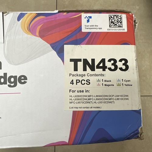 Set of 4 Brother TN433 Compatible High Yield Toners | CMYK - Picture 2 of 3