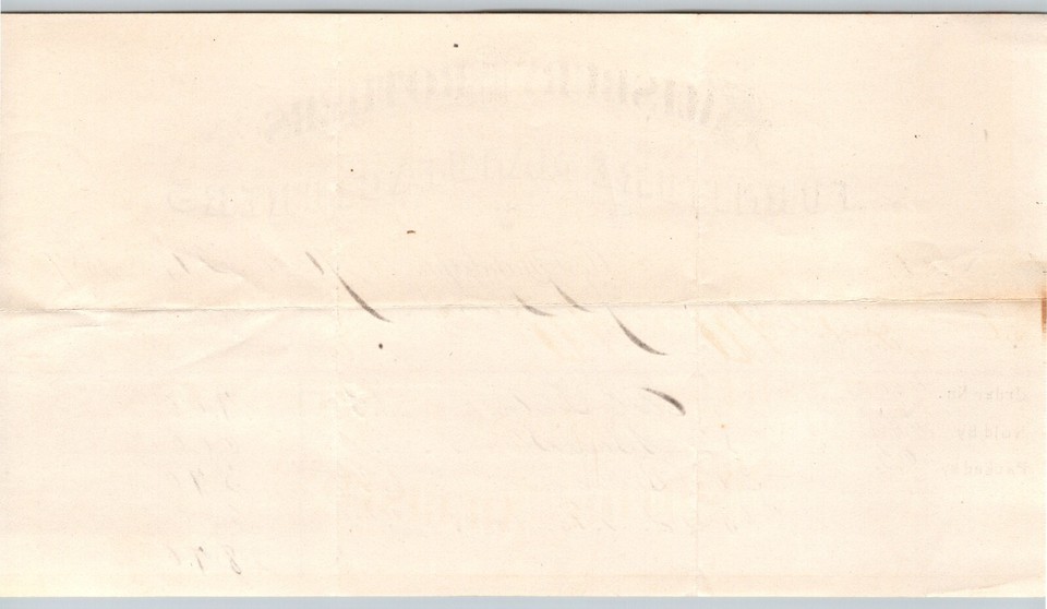 West Randolph, VT Salisbury Brothers Furniture Mfg. Ash 1887 Billhead J