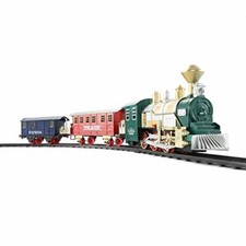Classic Toy Train Set with Realistic Smoke  Sounds 3 Cars 13pcs