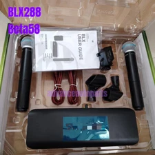 New in box BLX288 / Beta58A Wireless Vocal System w/2 BETA58 Microphones Express