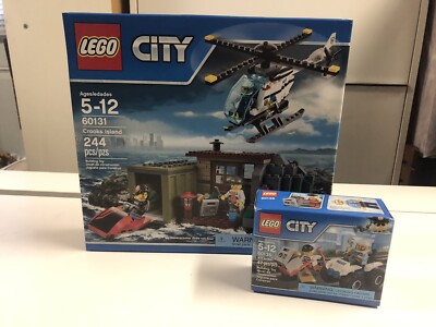 Lego City CROOKS ISLAND 60131 Police Helicopter ATV Arrest