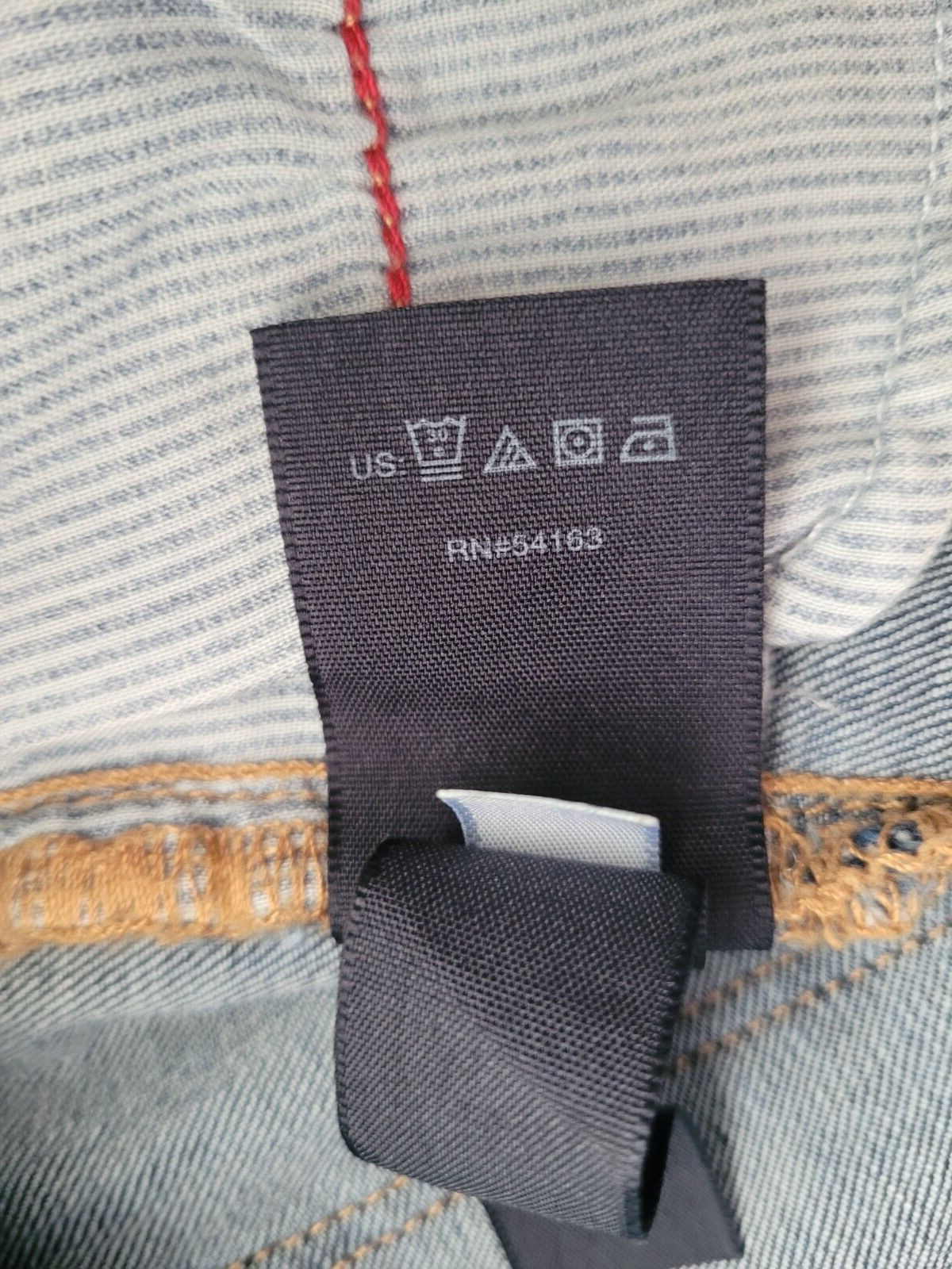 Tommy Hilfiger Basic Solid Dark Blue Straight Jea… - image 17