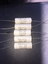 OHMITE 5 Pack 100 Ohms 7 Watt Axial resistors