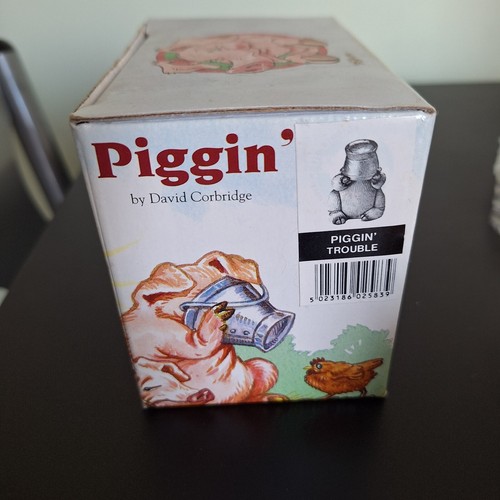 Pig Figurine , Piggin Trouble Hand made 1998 6cms - Picture 7 of 10