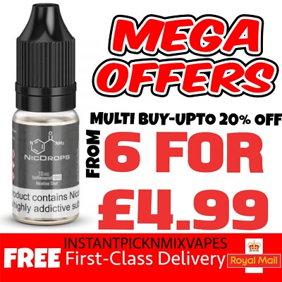Nicotine Shots Nic Shots Nic Drops 10ml 18mg E Liquid Vape Juice 15mg 70VG 100VG | eBay UK Nicotine Shots Nic Shots Nic Drops 10ml 18mg E Liquid Vape Juice 15mg 70VG 100VG | eBay UK