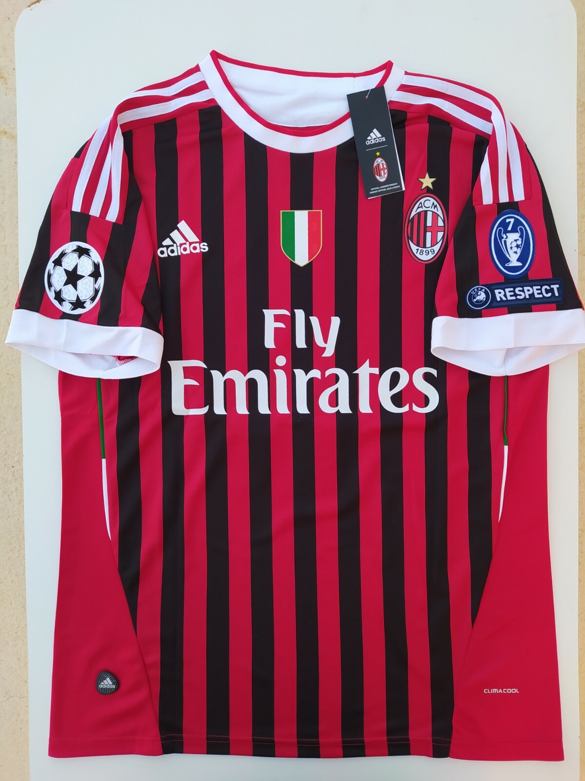 MAGLIA SHIRT JERSEY HOME AC MILAN 2011 2012 SCUDETTO IBRAHIMOVIC 11 TAGLIA  L - Shopping.com