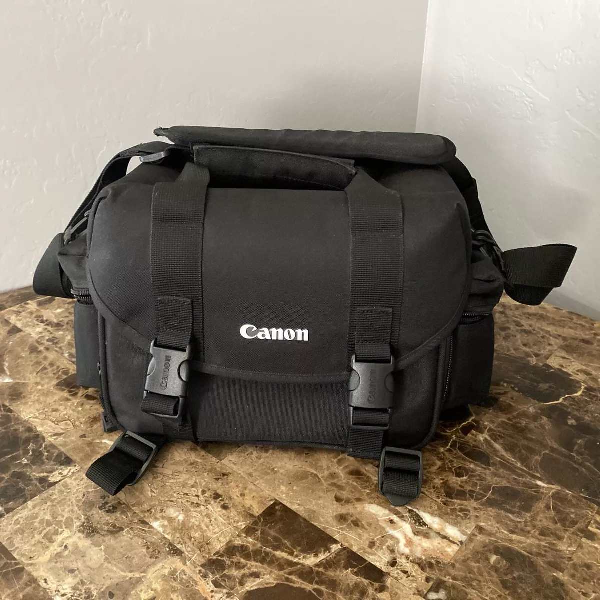 Canon Deluxe DSLR Black Camera Bag Shoulder Carry Case Adjustable Strap