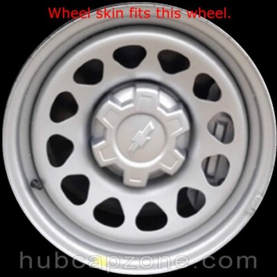 4 Chrome Wheel Skins For 2019-2024 GMC Sierra 1500 SLE 17" Rims - Hub Cap Covers Set - View #7