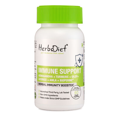 Immune Plus Capsules | Amla, Turmeric, Ashwagandha | Immune Support Booster