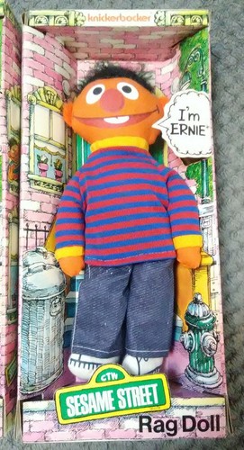 Bert & Ernie Vintage 70er Knickerbocker 9" Lumpenpuppen - Bild 3 von 11