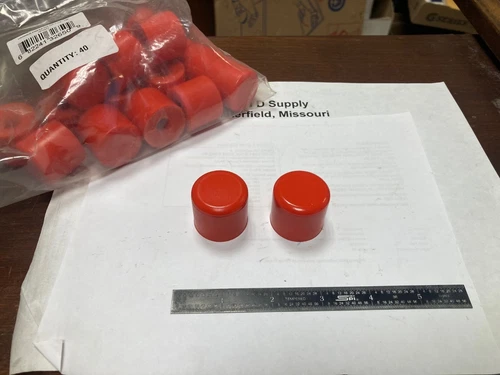 Lot of 2, Made in USA HP125T1, 1-1/4" Dia, Hammer Replacement Tips, Polyurethane