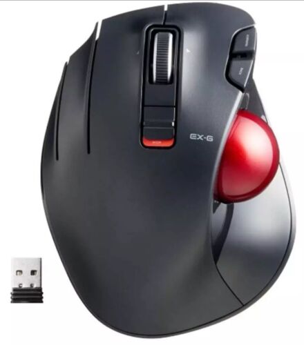 ELECOM EX-G Left-Handed Trackball Thumb Control Optical Gaming Sensor 6 BT C2