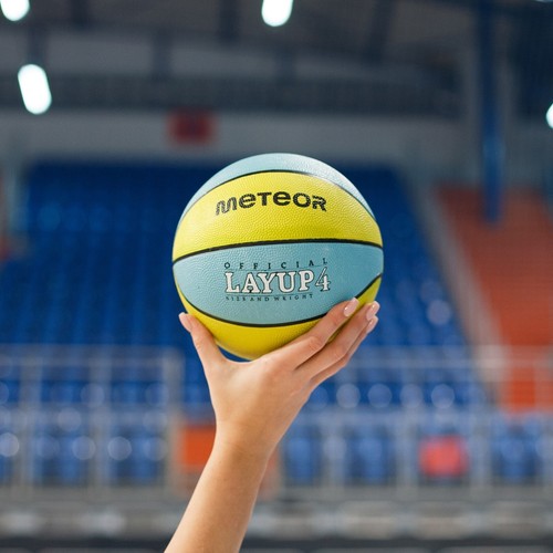 Basketball Size #4 Kids Women Youth INDOOR OUTDOOR Playball LAYUP Meteor - Picture 14 of 42