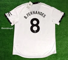 Adidas B. FERNANDES Manchester United Away Authentic Soccer Jersey, H13883, XL